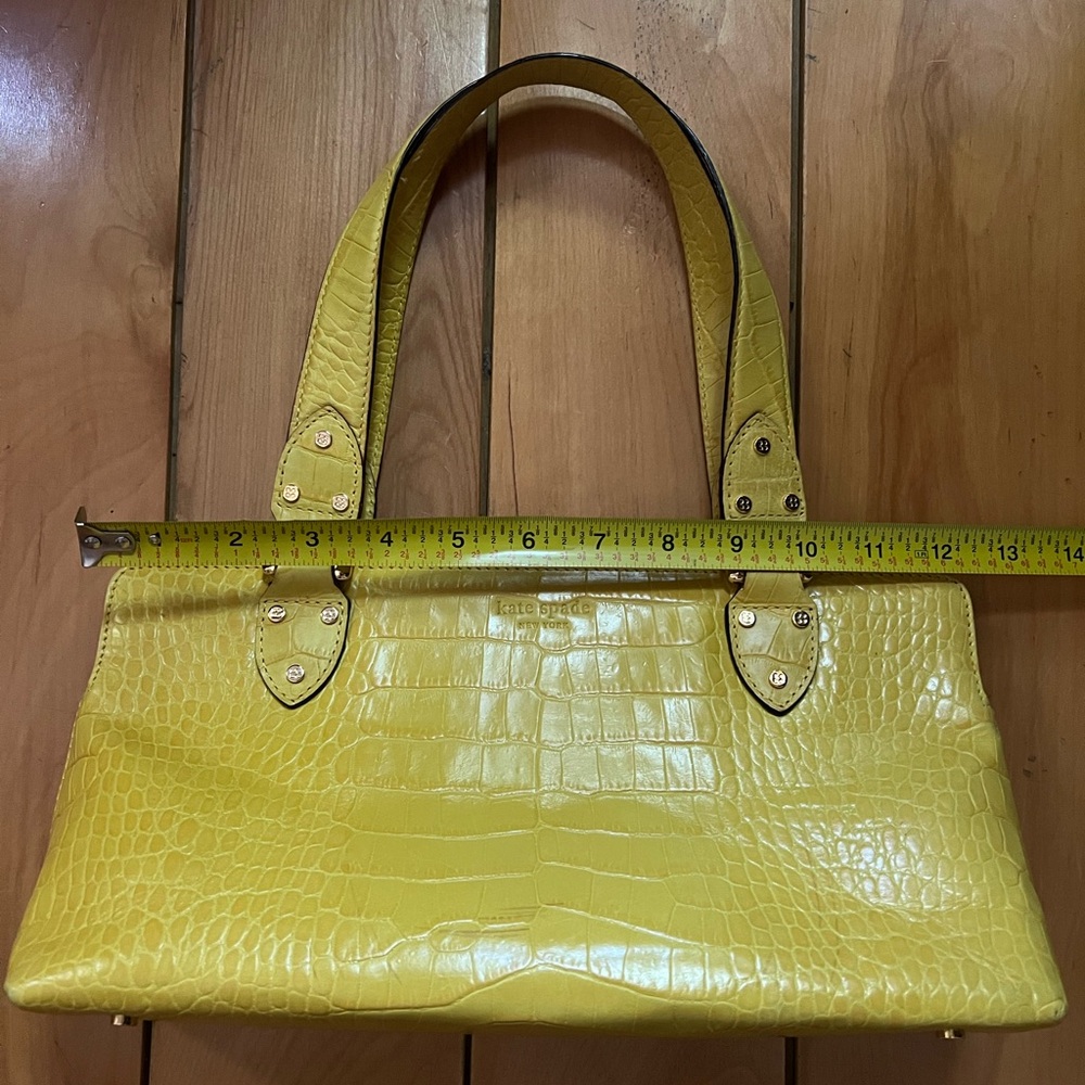 Kate Spade Yellow Croc Handbag